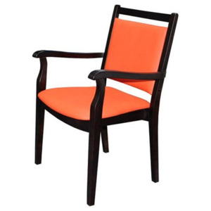 Bradop Židle RADANA Z126 W-wenge lamino/masiv 534-OLYMP červená
