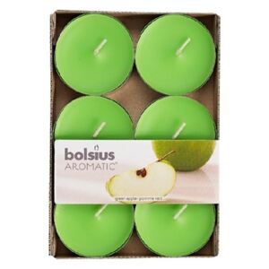 Bolsius Aromatic Čajové Maxi 6ks Green Apple vonné svíčky