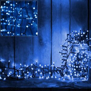 Goleto Vánoční LED osvětlení 7 m | modrá 100 LED