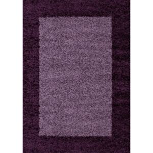 Ayyildiz Kusový koberec Shaggy Life 1503 fialový vysoký vlas 300x400 cm