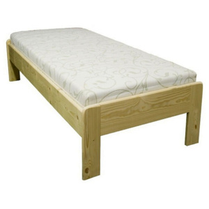 Dřevěná postel VIKI - smrk 200x90 - smrk