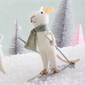 Vánoční ozdoba Skiing Mouse (kód VANOCE19 na -20 %)