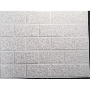 3D - PVC obkladový panel - bílá kamenná zeď