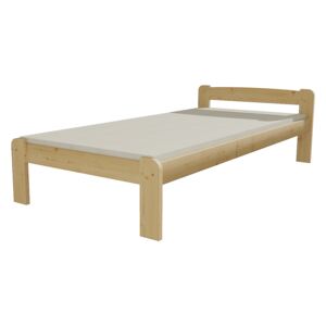 Vomaks Jednolůžková postel VMK9A 90 x 200 cm surové dřevo bez úložných prostor