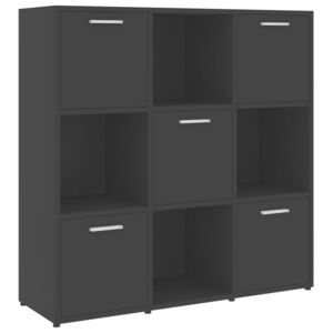 Knihovna Bieber - černá | 90x30x90 cm