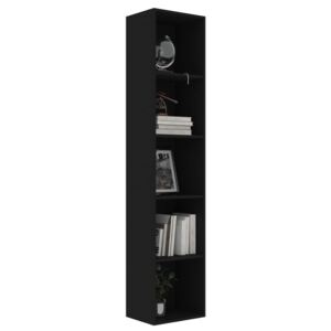 Knihovna Bieber - černá | 40x30x189 cm