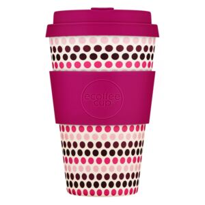 Ecoffee cup Pink polka 400ml