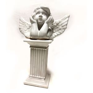 Keramický anděl na stojánku