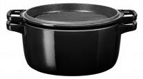 KitchenAid KCPI60CROB litinový hrnec poklicí 5,7 l, 28 cm, černá