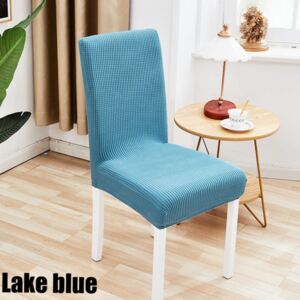 Numbero plus Potah na židli vzorované elastické - Lake blue
