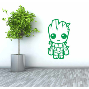 GLIX Groot - samolepka na zeď Zelená 20x10 cm