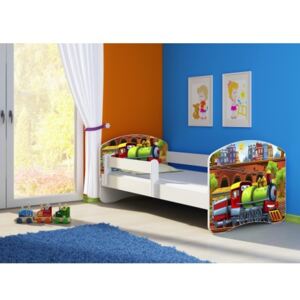 Dětská postel ACMA II Bílá 140x70 + matrace zdarma