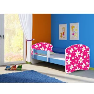 Dětská postel ACMA II Modrá 140x70 + matrace zdarma