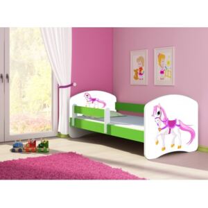 Dětská postel ACMA II Zelená 160x80 + matrace zdarma