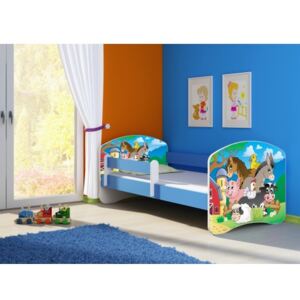 Dětská postel ACMA II Modrá 160x80 + matrace zdarma