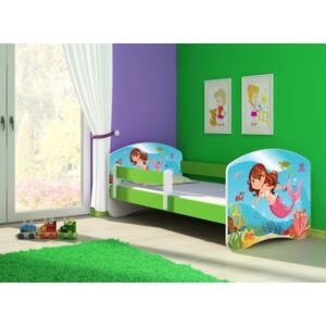 Dětská postel ACMA II Zelená 160x80 + matrace zdarma