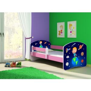 Dětská postel ACMA II Růžová 160x80 + matrace zdarma