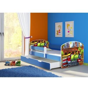 Dětská postel ACMA II Modrá 180x80 + matrace zdarma