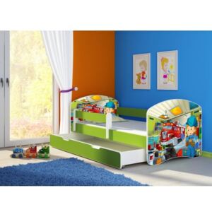Dětská postel ACMA II Zelená 180x80 + matrace zdarma