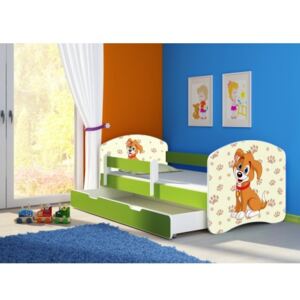 Dětská postel ACMA II Zelená 180x80 + matrace zdarma