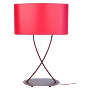 Cdiscount kovová stolní lampa Elégance, červená