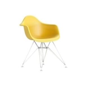 Designová židle DAR, žlutá (RAL 9003)