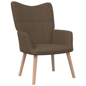 Relaxační židle 62 x 68,5 x 96 cm hnědá textil