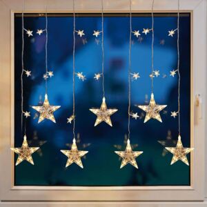 LED okenní dekorace hvězdného závěsu