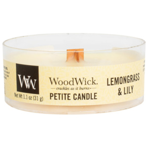 WoodWick vonná svíčka Petite Lemongrass & Lily