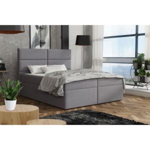 Elegantní postel ZINA 140x200 - šedá