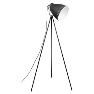 Stojací lampa Lash II, stříbrná/černá