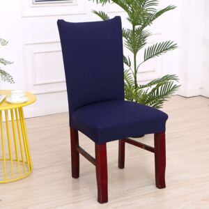 TOP Univerzální elastický potah na židli jednobarevný - Tmavě modrá