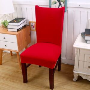 TOP Univerzální elastický potah na židli jednobarevný - Červená