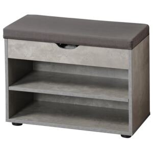 Kesper, Botník s lavicí, šedá betonová 15934