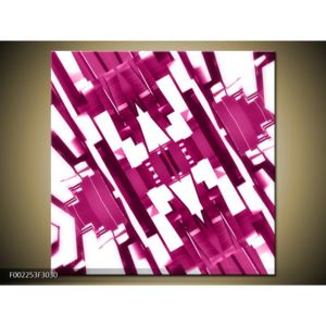 Abstraktní růžový obraz (F002253F3030)