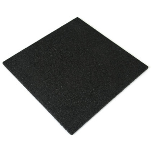 Černá gumová dlaždice - 50 x 50 x 2,5 cm