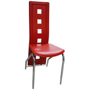 Jídelní židle F060 červená
