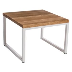 Konferenční stolek Grafico II 45x45 cm, dub/bílá