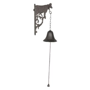 Litinový zvonek s krávou Cow - 10*19*25 cm