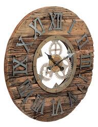 Nástěnné hodiny Sherbrooke z recyklovaného dřeva