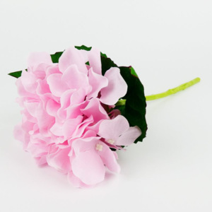 Umělá květina- hortenzie růžová 35 cm