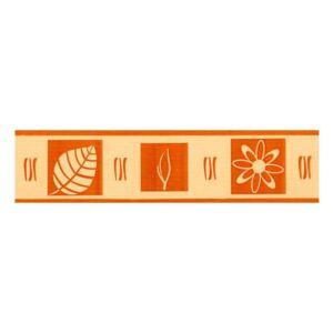 Bordura samolepící Příroda oranžová - šířka 5cm x délka 5m