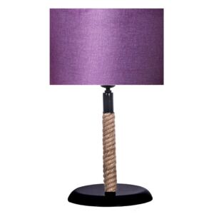Stolní lampa s fialovým stínítkem lampa Kate Louise Rope