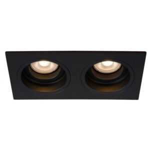 LUCIDE EMBED Recessed spotlight GU10 2x50W Black bodové svítidlo, bodovka