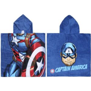 CERDA Pončo s kapucí Avengers Captain America bavlna 60x120cm
