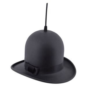 Černé závěsné svítidlo Woman Hat, ⌀ 28 cm