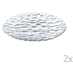 Sada 2 dezertních talířů z křišťálového skla Nachtmann Sphere, ⌀ 23 cm