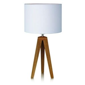 Bílá stolní lampa Markslöjd Kullen, ⌀ 28 cm