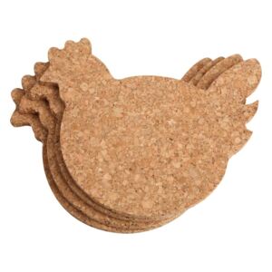 Sada 4 podtácků T&G Woodware Chicken