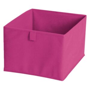 Růžový textilní úložný box JOCCA, 28 x 28 cm